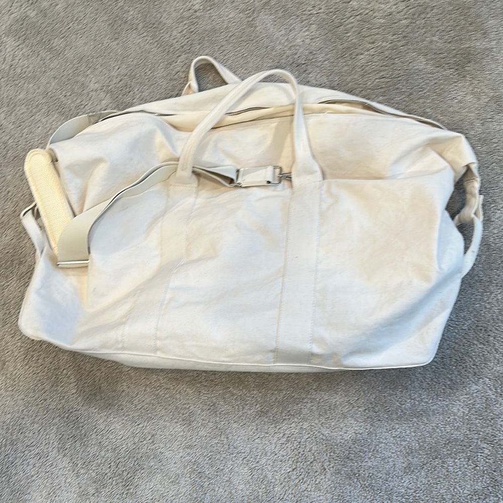 Zara giant canvas weekend bag